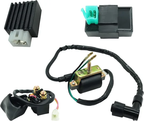 Miniatura 5 de Motor de arranque ATV de 110 cc, 2 pernos para niños, ATV Quad Dirt Pit Bike TaoTao 50cc 70cc 90cc 110cc 125cc, 4 piezas ATV con relé de arranque