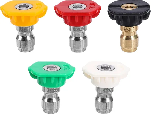Miniatura 8 de FIXFANS - Varita para lavadora a presión de 45 grados, varita de extensión curvada de 15 pulgadas High Power Washer Extension Wand, 5 Spray