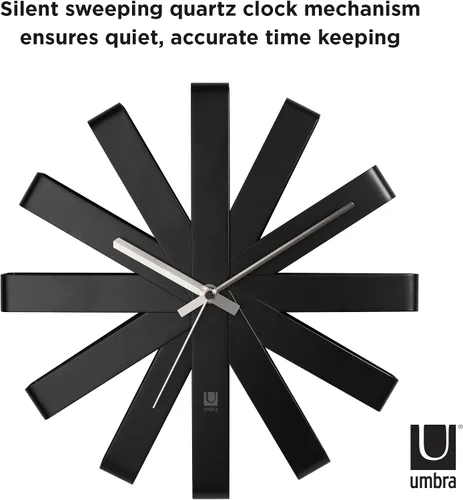 Miniatura 12 de Umbra - Reloj de pared en bandas