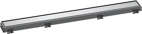 Miniatura 17 de hansgrohe RainDrain Match - Drenaje de ducha lineal para 23 5/8 pulgadas, con marco de altura ajustable en cromo, drenaje rectangular de acero