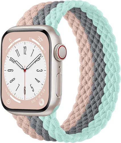 Miniatura 31 de Zedoli Correas trenzadas Solo Loop para Apple Watch Band de 1.496 pulgadas, 1.575 pulgadas, 1.614 pulgadas, 1.654 pulgadas, 1.732 pulgadas, 1.772