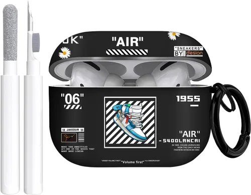 Miniatura 13 de Gedicht Funda para Airpods Pro, lindo diseño de fútbol de TPU suave fundas para Airpods Pro 1ª generación, a prueba de golpes para Airpods Pro 2019