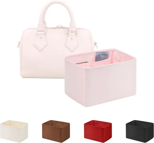 Miniatura 22 de Organizador de bolso para bolsa de lujo, tela de satén ligera y suave con bolsillos, ideal para viajes, compras y uso diario, opciones multicolor