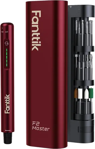 Miniatura 11 de Fanttik F2 Master - Mini kit de herramientas rotativas inalámbricas, motor NeoPulse, 5 velocidades, 25000 RPM, cubo Revostor, 35 accesorios