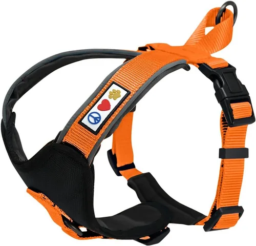 Miniatura 23 de Arnés para perro Pawtitas para entrenamiento de suave, ajustable, reflectante, acolchado para cachorros, Azul