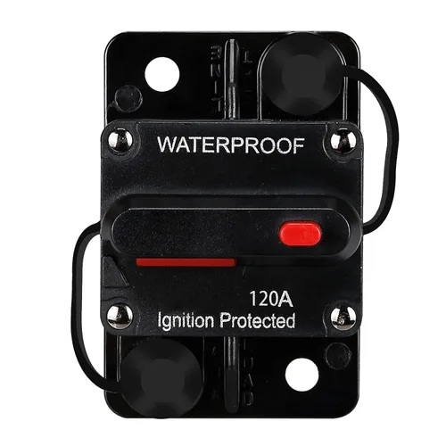 Miniatura 17 de Generic Disyuntor impermeable, portafusibles, disyuntor de audio, con reinicio manual, 12V-48V CC, 30A-300A, para sistema de audio de barco marino