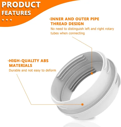 Miniatura 3 de Conector de manguera de aire acondicionado portátil para ambos 5.1"/5.9" Exhasut Vent Hoses, Universal Exhaust Hose Coupler, Universal Mobile AC
