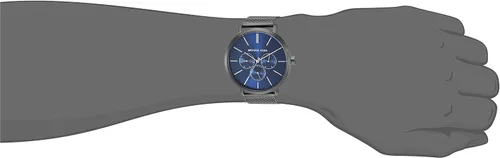 Miniatura 4 de Michael Kors Blake Reloj de acero inoxidable de tres manillas con correa de cuero