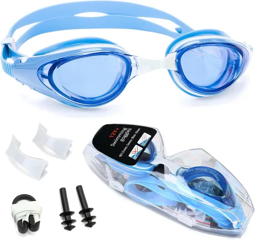Miniatura 11 de iGym Gafas de natación de corta vista, gafas de natación ópticas para miope, antivaho con protección UV, hebilla ajustable para mujeres y hombres