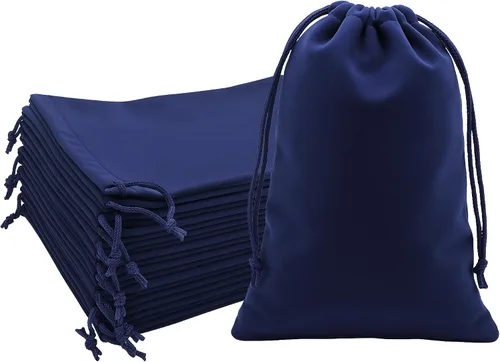 Miniatura 81 de Mandala Crafts Bolsas de terciopelo negro con cordón de 14 x 14 pulgadas, 10 bolsas grandes de terciopelo con cordón a granel para regalos de fiesta