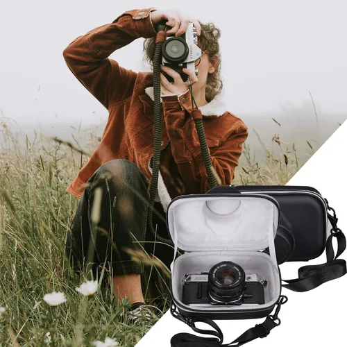 Miniatura 5 de Aproca - Estuche compatible con cámara Canon AE-1 de 35 mm SLR, bolsa de almacenamiento portátil y dura para accesorios (solo estuche)