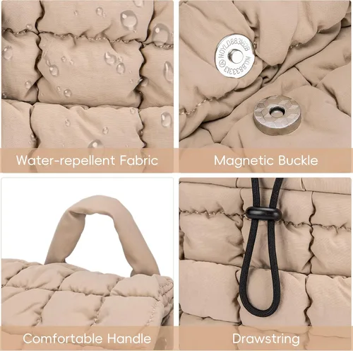 Miniatura 5 de CLUCI Mochila acolchada acolchada para mujer, mochila ligera e informal para viajes