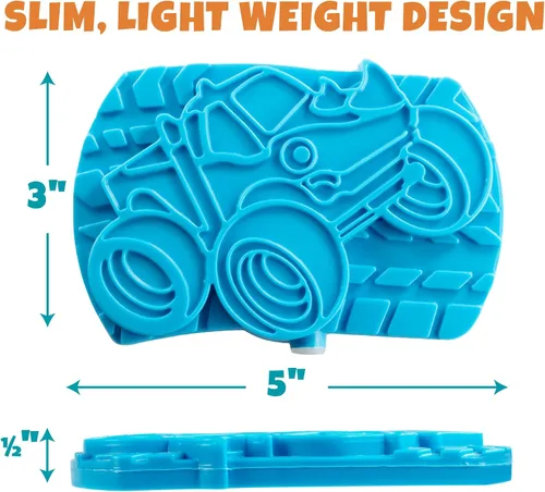 Miniatura 3 de Paquetes de hielo duros para niños (paquete de 3) paquetes de congeladores delgados y ligeros, reutilizables, enfriadores de larga duración Monster