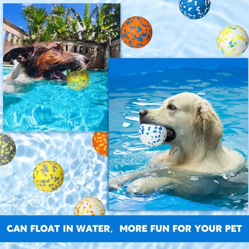 Miniatura 6 de Lenwen Pelotas de tenis para perros, 10 unidades, para masticadores agresivos, interactivas para el aburrimiento de cachorros grandes, medianos