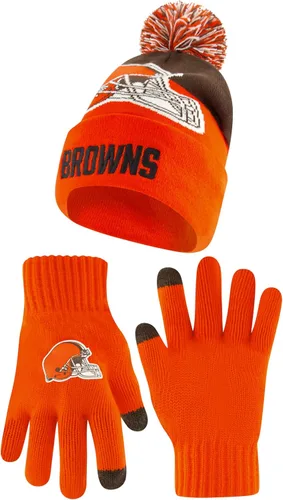 Miniatura 9 de Ultra Game Adults NFL Official Super Soft Winter Beanie Knit Hat With Warm Touch Screen Gloves Color del equipo 2
