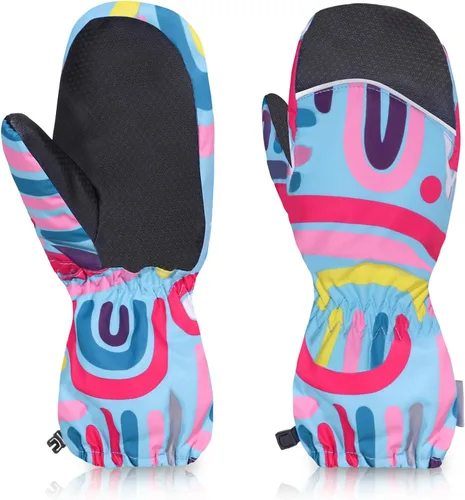 EGOJIN Guantes cálidos de invierno para niños, guantes de esquí de nieve para clima frío, resistentes al viento, impermeables, compatibles con 3M