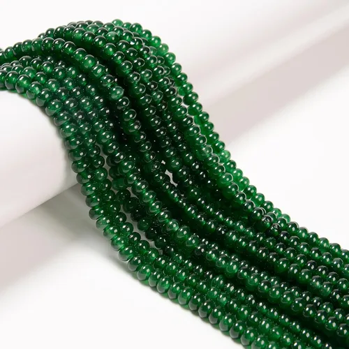 Miniatura 20 de JM Design 0.197x0.315 in Tanzanita Color teñido Jade Suave Rondelle Collar Cuentas para Pulseras Joyería Fabricación Jade teñido de color tanzanita