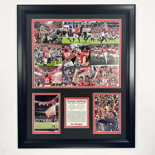 Legends Never Die, Inc. Georgia Bulldogs | Campeones Nacionales CFP 2022 | Collage de fotos enmarcado de 18 x 22 pulgadas (mosaico)