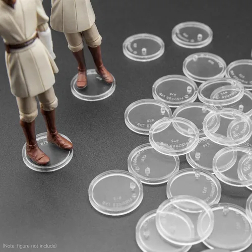 Miniatura 5 de SIXPOINTS Base redonda transparente de 36 piezas compatible con figuras de acción de películas de 3.75 pulgadas, modelo MODERN G i Joe/Marvel, disco