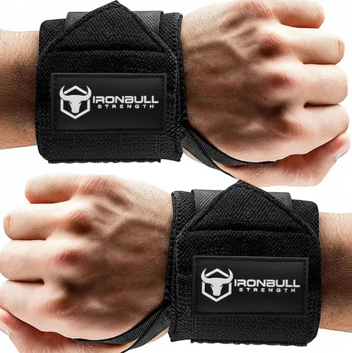 Muñequeras para levantamiento de pesas (aprobadas por USPA e IPL) - Correas de muñeca de calidad premium de 18 pulgadas para levantamiento de pesas