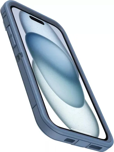 Miniatura 4 de OtterBox iPhone 15 Plus y iPhone 14 Plus (solamente) - Funda de la serie Defender - Jeans azul bebé - Sin pantalla - Resistente y duradero