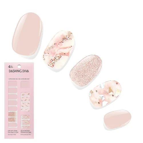 Miniatura 17 de Dashing Diva Flor Azul - Tiras de uñas de gel brillantes, sin rayos UV, resistentes al astillado, de larga duración, juego de manicura de 3 piezas