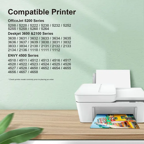 Miniatura 2 de Paquete combinado de cartuchos de tinta 63XL de repuesto para tinta HP 63 negra y color Cartuchos de tinta 63XL 63 para impresoras HP compatibles