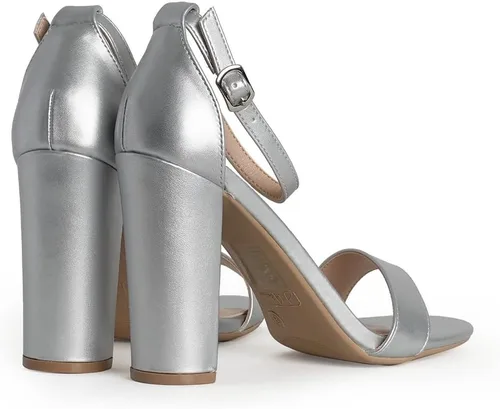 Miniatura 4 de J. Adams Shirley Tacones para Mujer - Sandalias de tacón alto con correa al tobillo