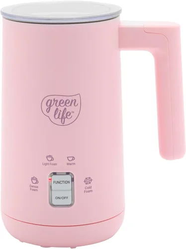 Miniatura 9 de GreenLife Espumador de leche eléctrico de cerámica, 10 onzas, 4 en 1, espuma fría y caliente automática, espuma densa y ligera, sin PFAS, calentador