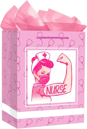 Miniatura 16 de D4DREAM Bolsa de regalo de San Valentín – Bolsa de regalo de aniversario de 13 pulgadas con papel de seda para mujeres, hombres, novio, novia, 7-1