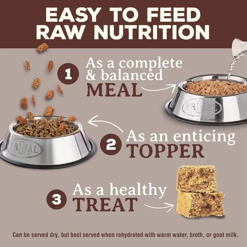 Miniatura 7 de Primal - Nuggets de comida cruda liofilizada para perros, venado, comida completa y equilibrada, también se puede utilizar como adorno o golosina