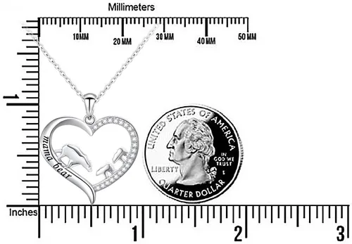 Miniatura 12 de Collar de plata esterlina para mamá, regalo para el día de la madre, dije o brazalete para mamá