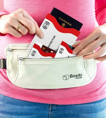 Miniatura 6 de Boxiki Travel - Fundas de bloqueo con código de color (12 fundas para tarjetas de crédito), color blanco