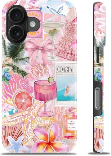 Miniatura 63 de Goodon para iPhone 17 Pro, Funda Estética de Gato Negro y Niña Naranja, Compatible con Magsafe, Funda Protectora Retro Única y Moderna de Silicona