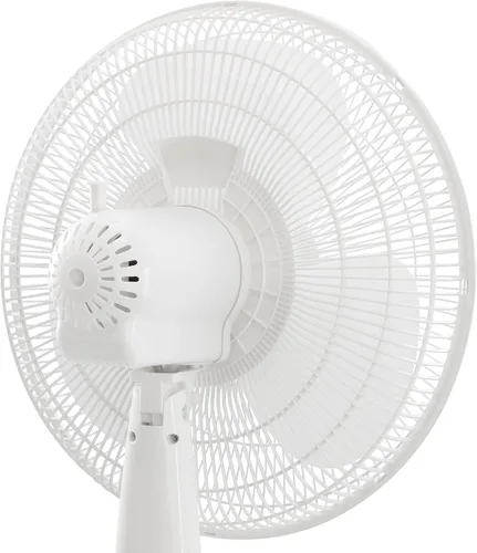 Miniatura 5 de Vie Air Ventilador de soporte oscilante de 3 velocidades de 16 pulgadas con temporizador de 7.5 horas, 1400 RMS y control remoto (blanco)