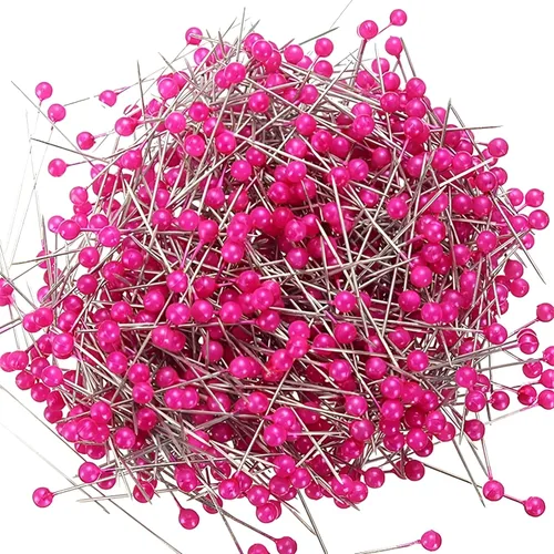 Miniatura 14 de 800 alfileres de costura, alfileres redondos de 1.5 pulgadas, alfileres perlados, alfileres de perlas, alfileres de modista, alfileres de acolchado