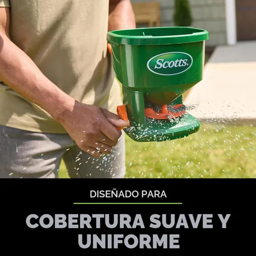 Miniatura 3 de Scotts Whirl - Esparcidor manual para semillas de césped, fertilizante, sal, derretimiento del hielo, esparcidor de mano con capacidad para hasta