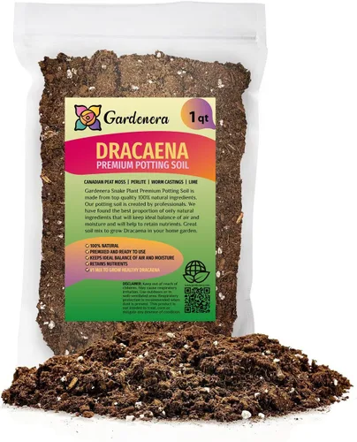 Miniatura 9 de GARDENERA Mezcla de suelo Dracaena de alta calidad, 3 cuartos de galón, mezcla para macetas formulada por expertos para árboles y arbustos Dracaena