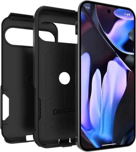 Miniatura 3 de OtterBox Funda para Google Pixel 9 Pro XL Commuter Series, color negro, ultra suave, compatible con carga inalámbrica, bordes elevados para proteger