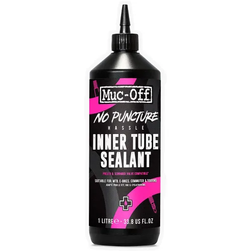 Miniatura 2 de Muc-Off Sellador de tubo interior sin complicaciones de pinchazos, 1 litro - Sellador de reparación de pinchazos de tubo de bicicleta y válvulas sin