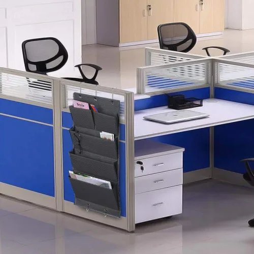 Miniatura 4 de Organizador de 5 bolsillos para colgar sobre la puerta y almacenamiento con ganchos, montaje en pared, suministros de oficina, carpetas de archivos
