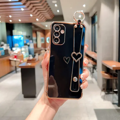 Miniatura 8 de ZTOFERA Funda diseñada para Samsung Galaxy S20 FE 5G, borde chapado de lujo, patrón de corazones de amor con pulsera y función atril, protección