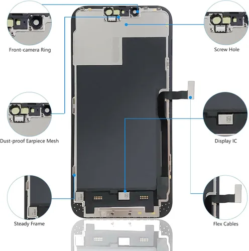 Miniatura 2 de Bsz4uov para iPhone 13 Pro Max Reemplazo de pantalla de 6.7 Pulgadas, digitalizador de pantalla LCD 3D Touch para A2484, A2641, A2644, A2645, A2643