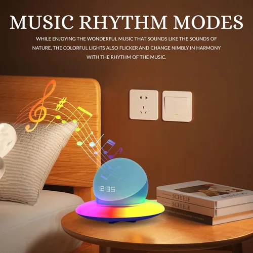 Miniatura 3 de Dream Color - Base de altavoz con luz LED, soporte de escritorio, compatible con Echo Dot (5ª generación), Echo Spot, HomePod Mini, Echo Dot