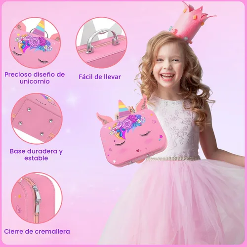 Miniatura 5 de Juego de esmaltes de uñas para niñas, no tóxico, de secado rápido, con secador de uñas y esmalte de uñas despegable, juguetes de regalo ideal