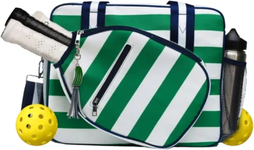 Lola Bolsa Tote de Pickleball para Mujeres - Bolsa de Pickleball de Diseñador con Almacenamiento de Paleta, Bolsillos con Cremallera y Correa para