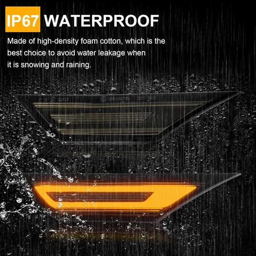 Miniatura 6 de Luces de señal de giro LED secuenciales delanteras de reemplazo para Civic Coupe/Hatchback/Sedan 2016-2021, luz de marcador lateral dinámica