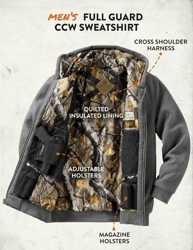 Miniatura 6 de Legendary Whitetails Sudadera con capucha con aislamiento de protección de transporte oculto para hombre