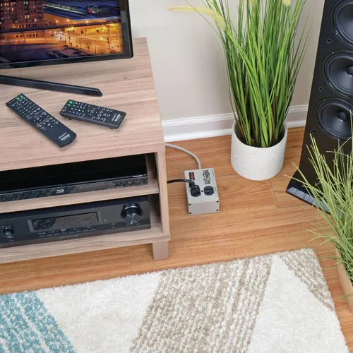 Miniatura 2 de Tripp lite Isobar Barra protectora con salida de 8 contactos contra sobretensiones, con cable de 25 pies, enchufe de ángulo recto para diagnóstico