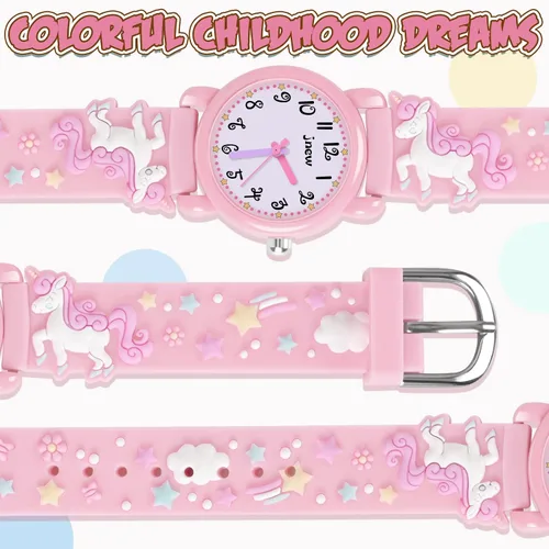 Miniatura 5 de Kids Watch Ages 3-8, 3D Lovely Cartoon Watch for Girls - Best Gifts